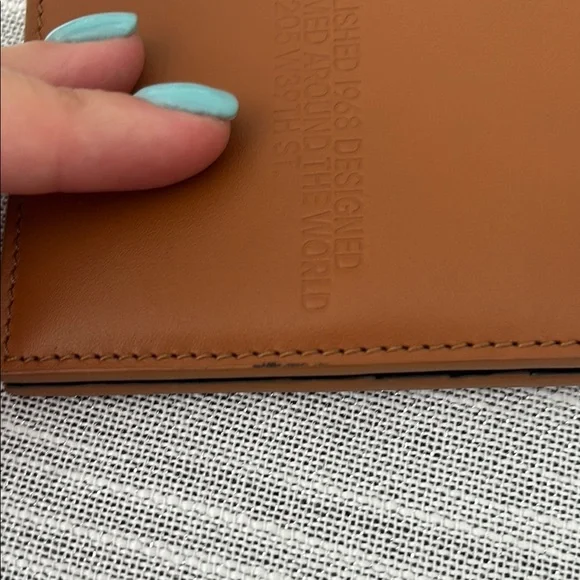 NWOT Calvin Klein 205W39NYC Tan Leather Men’s Wallet - Picture 6 of 6